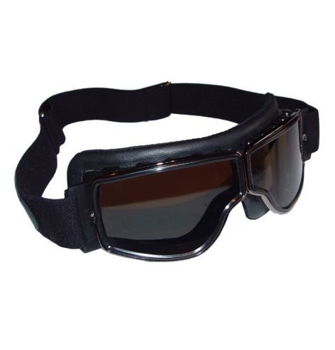 Lunettes Aviator Goggle Cuir noir (modèle plus étroit) Leon Jeantet - 1