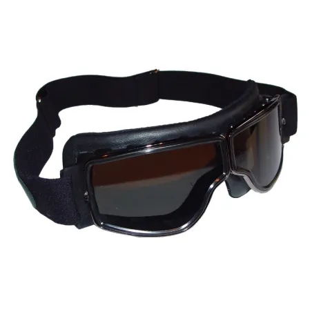 Lunettes Aviator Goggle Cuir noir (modèle plus étroit) Leon Jeantet - 1