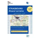 Carte VFR SIA Strasbourg Alsace Lorraine au format 1:250000 seconde édition 2025