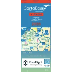 Carte aéronautique VFR CartaBossy régionales Echelle 1 : 500 000