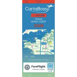 CartaBossy Regional VFR Aeronautical Charts, Scale 1:500,000