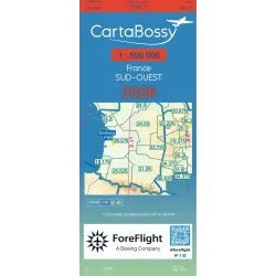CartaBossy Regional VFR Aeronautical Charts, Scale 1:500,000