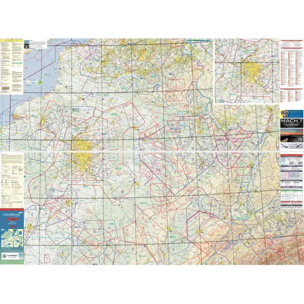 Carte aéronautique VFR CartaBossy régionales Echelle 1 : 500 000