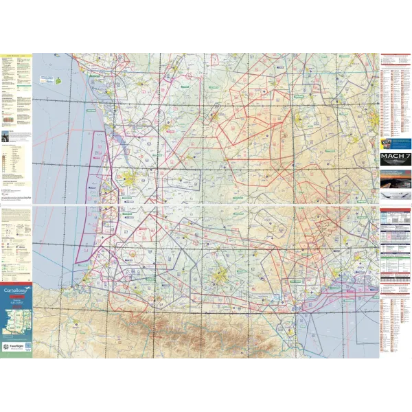 CartaBossy Regional VFR Aeronautical Charts, Scale 1:500,000