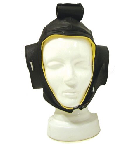 Casque pour cockpit ouvert en cuir et chamois Pooleys - 1