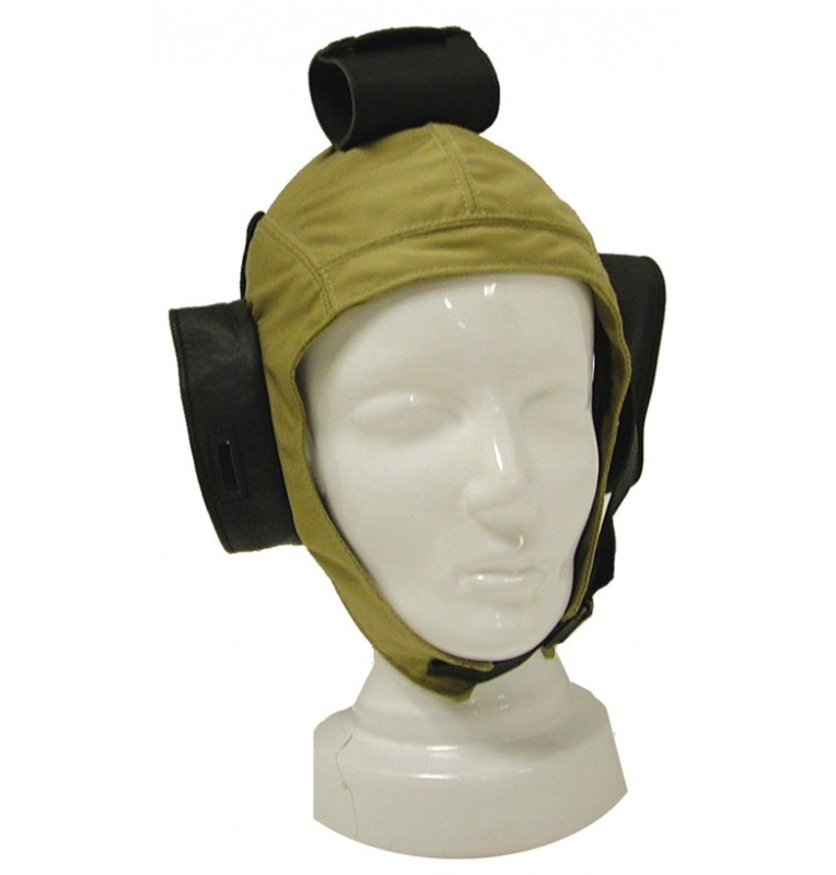 Casque pour cockpit ouvert en coton et cuir Pooleys - 1