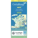 France 2025 | Carte VFR CartaBossy France Belgique Luxembourg Suisse Echelle 1 1000000