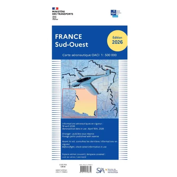Regional Cartes 2026 OACI VFR