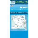 Carte VFR AIRMILLION France Belgique Luxembourg et Suisse 2026 Echelle de 1 1000000