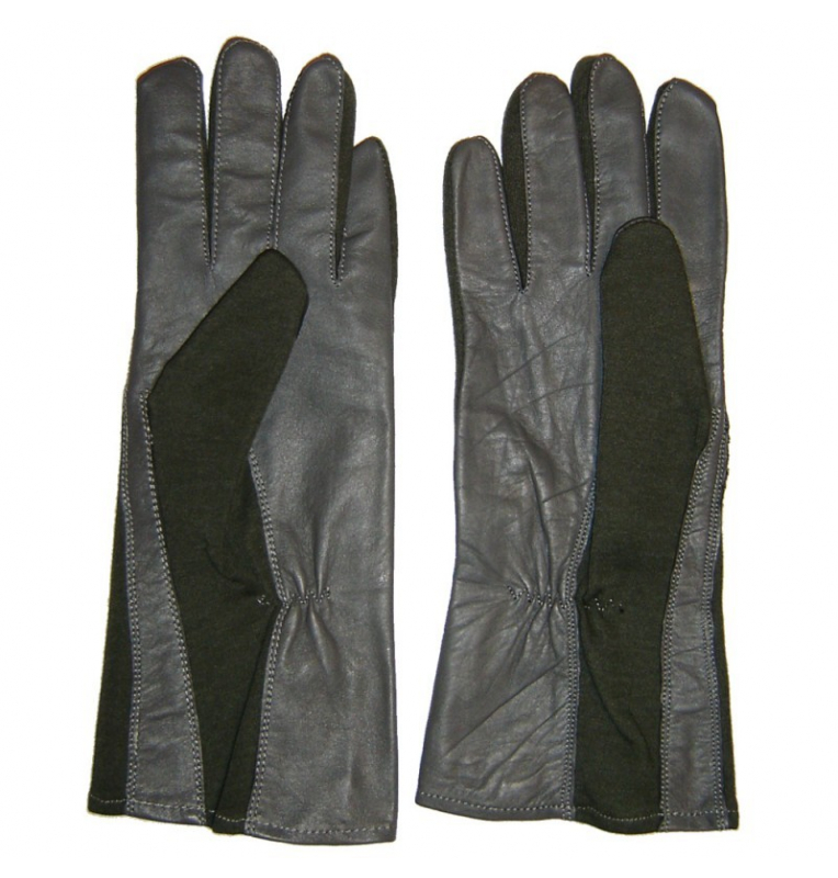 Gants de pilote en nomex - vert  - 1