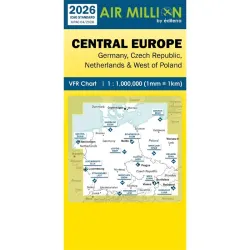 Carte VFR AIRMILLION Centrale Europe 2026 Echelle de 1 1000000