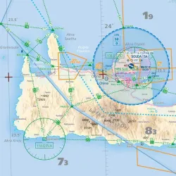 AIRMILLION VFR Open Map and Chart Southern Greece 2026 Scale 1:500,000