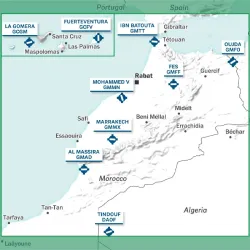 Open Aeronautical Maps and Atlases AIRMILLION VFR Chart Morocco and Canary Islands 2026 Edition