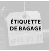 Etiquettes de bagage