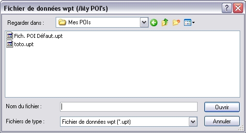 Donner un nom au fichier