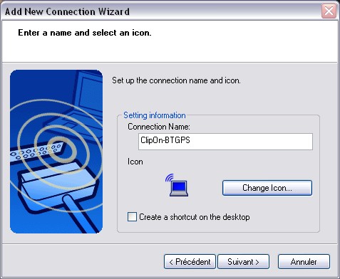onnez le nom que vous souhaitez à votre antenne GPS bluetooth