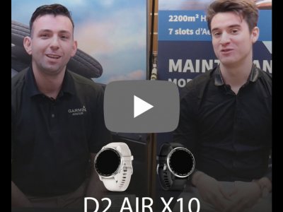 Vidéo : Présentation de la  nouvelle montre D2 Air X10, avec Garmin