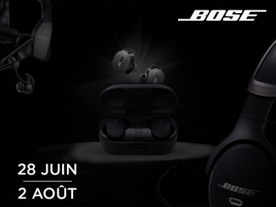 Promotion été Bose Aviation : Des écouteurs QuietComfort offerts